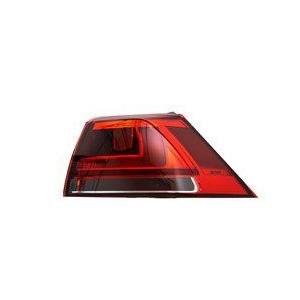 Passenger Side Outer Tail Lamp Assembly 2015-2017 Volkswagen Golf Hatchback